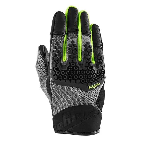 Furygan Jack Gloves Black Grey Yellow Fluo Size M