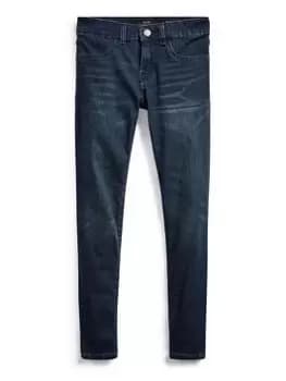 Ralph Lauren Girls Aubrie Denim Legging Jeans - Dark Wash, Dark Wash, Size Age: 10 Years, Women