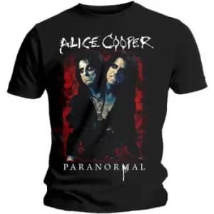 Alice Cooper - Paranormal Splatter Unisex XX-Large T-Shirt - Black