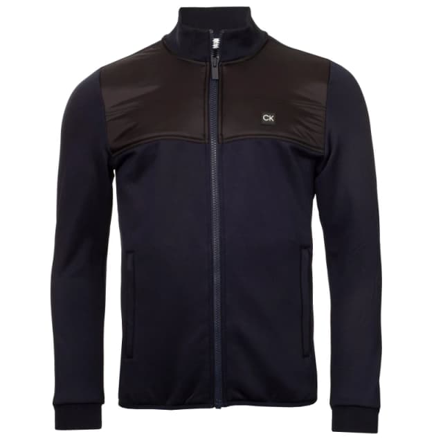Calvin Klein Golf Mens Full Zip Water Resistant Performance Jacket Navy male Small