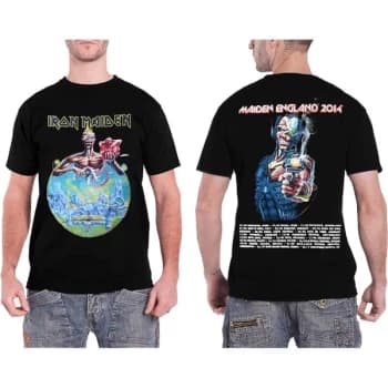 Iron Maiden - England 2014 Tour Unisex Large T-Shirt - Black