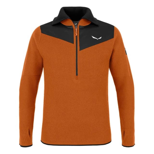 Salewa Mens Sella 1/4 Zip Fleece Fabric Autumnal male Small
