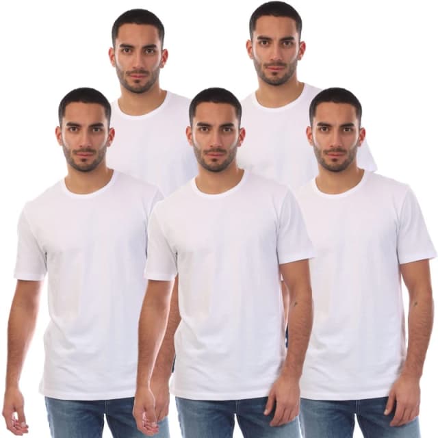 Boss 5 Pack of T-Shirts White male 2XL