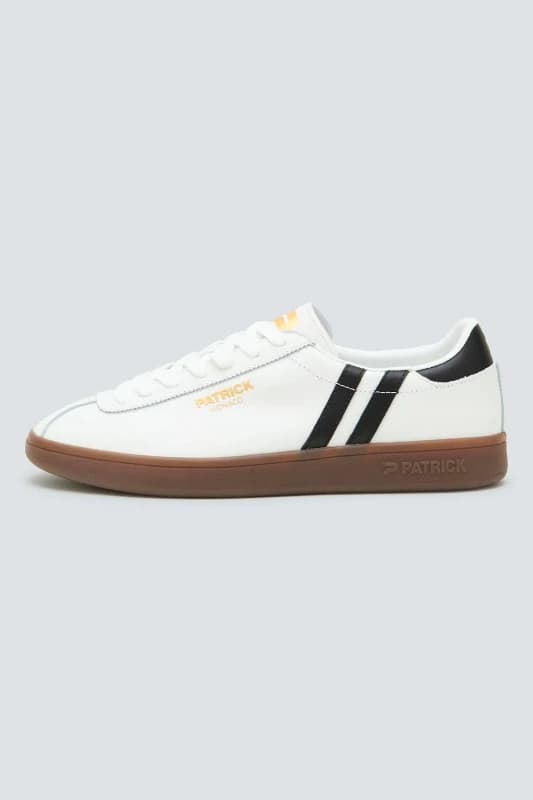 Patrick Mens Monaco Court Trainers Black/White male 11 (46)