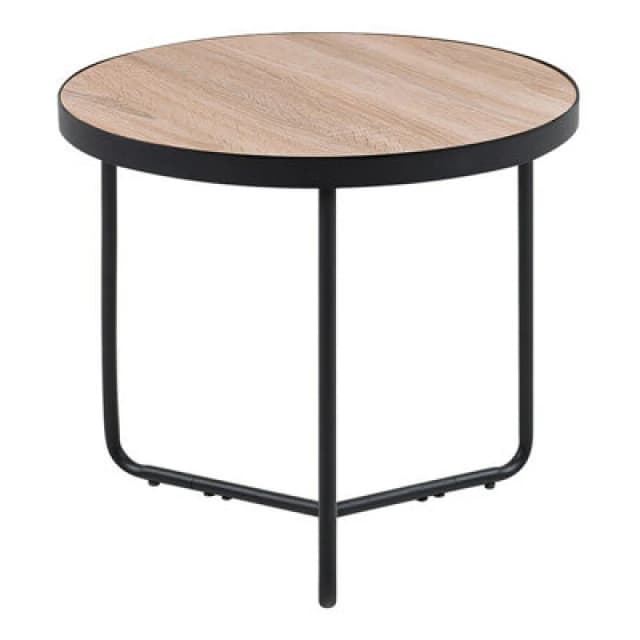 Beliani Modern Side Table Melody Light Brown