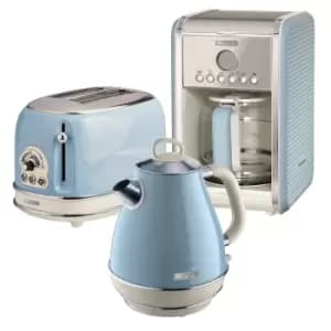Ariete ARPK9 Vintage 2 Slice Toaster, 1.7L Jug Kettle & 12 Cup Filter Coffee Maker