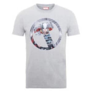 Marvel Avengers Assemble Thor Montage T-Shirt - Grey - L
