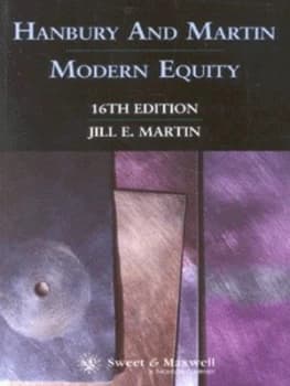Modern Equity by Jill E Martin and Harold Greville Hanbury Book