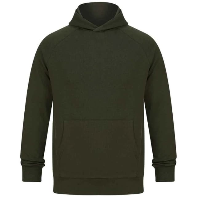 Tombo Mens Athleisure Hoodie in Dark Olive Size: XS Dark Olive Male XS