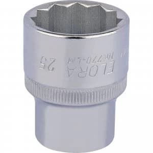 Elora 1/2" Drive Bi Hexagon Socket Metric 1/2" 25mm