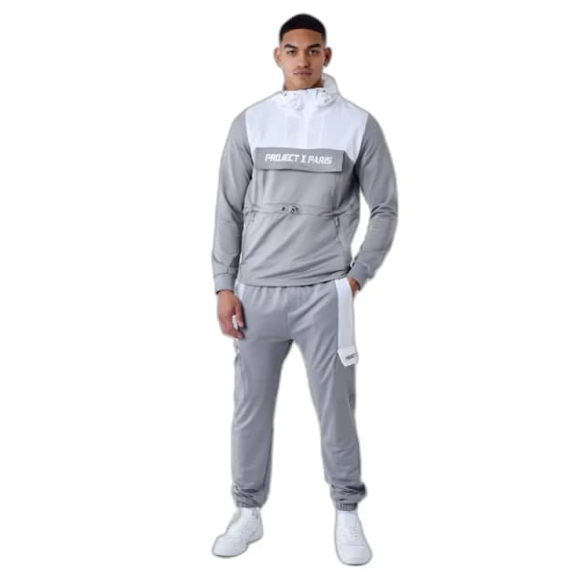 Project X Paris Two-tone windbreaker style hoodie Project X Paris Gris Male S