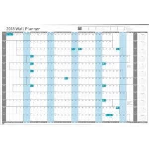 Original Sasco 2018 Unmounted Wall Planner