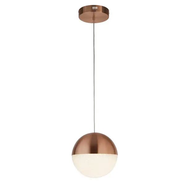 Marbles LED Pendant Copper, Crushed Ice Shade