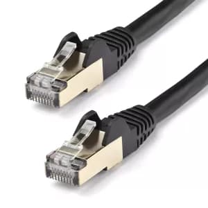 10m Black CAT6a RJ45 10GbE STP Cable