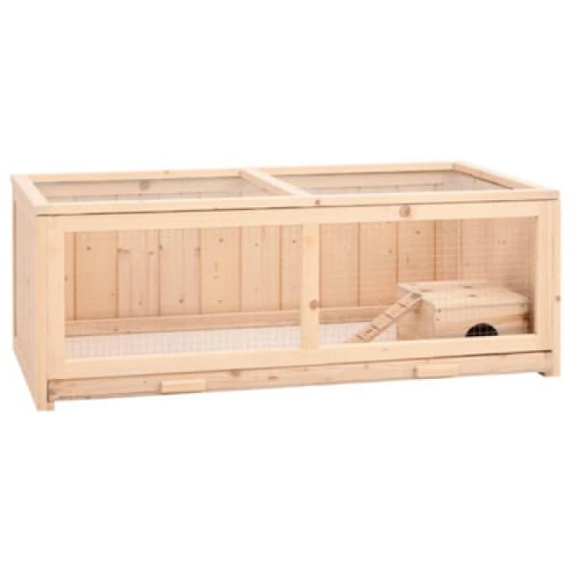 VIDAXL Hamster Cage 104x52x38cm Solid Wood Fir Vidaxl 8720845956332