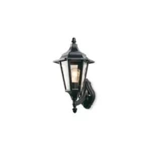 6 Panel wall lamp, high, black