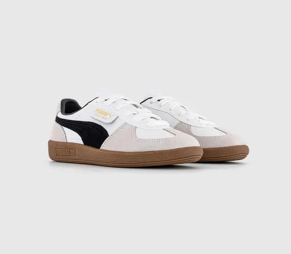 Puma Palermo Trainers White Vapor Gray, 7