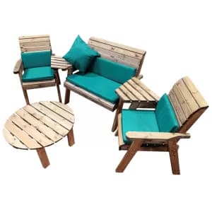 Charles Taylor Four Seater Multi Set with Grey Cushions