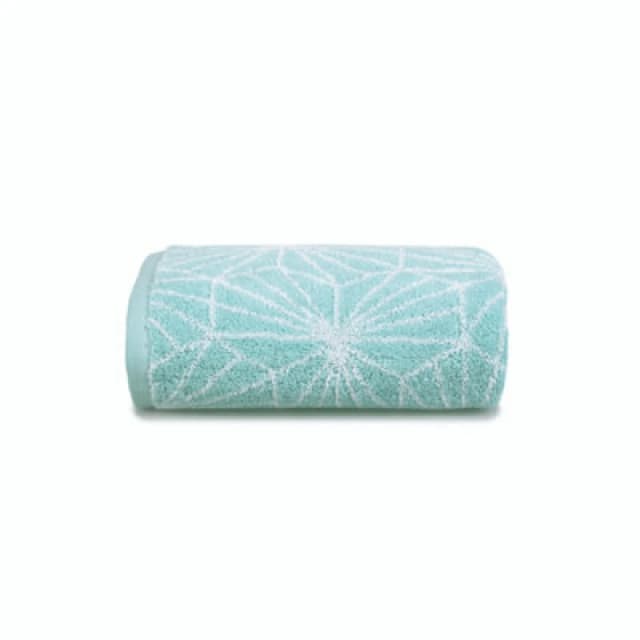 Allure Bath Fashions Geometric Design Jacquard Hand Towel - Duckegg