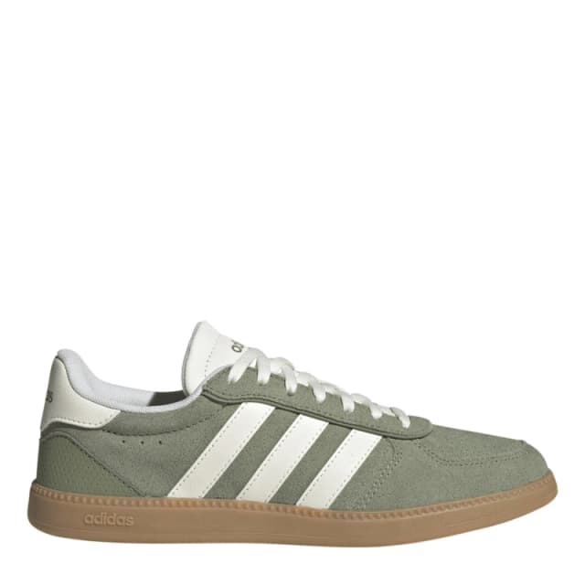 adidas Breaknet Sleek Suede Womens Shoes Tent Green female 5 (38)