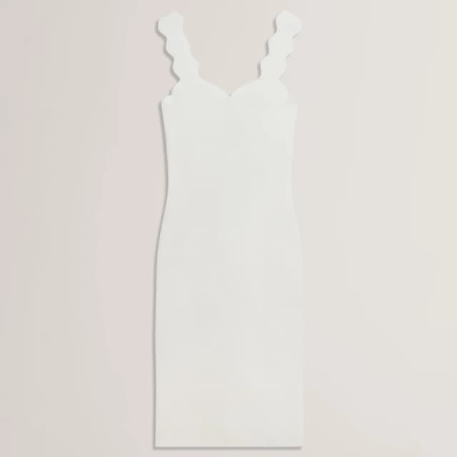 Ted Baker Knit Bodycon Dress Ivory female 6 (2X)