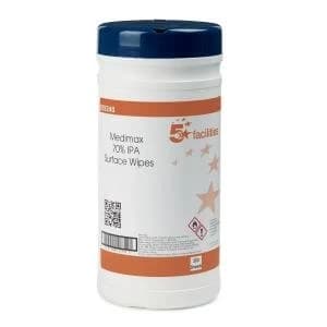 Facilities Medimax 70 per cent IPA Surface Wipes Anti bacterial 20gsm