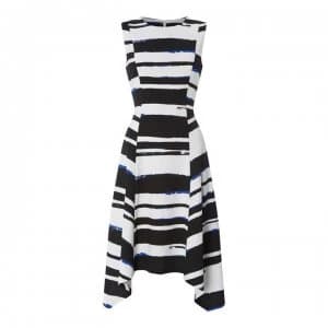 DKNY Colour Block Hankerchief Dress - Multi