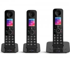 BT Premium 090632 Cordless Phone Triple Handsets