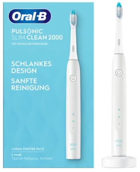Oral B Pulsonic Slim Clean 2000 White Electric Toothbrush