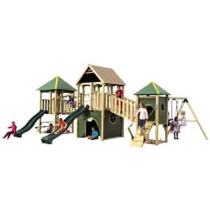 Plum Wildebeest Wooden Climbing Frame