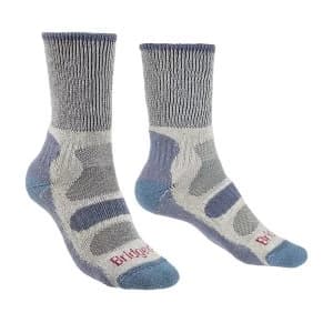 Bridgedale HIKE Lightweight Cotton Cool Comfort Womens - Large Smoky Blue