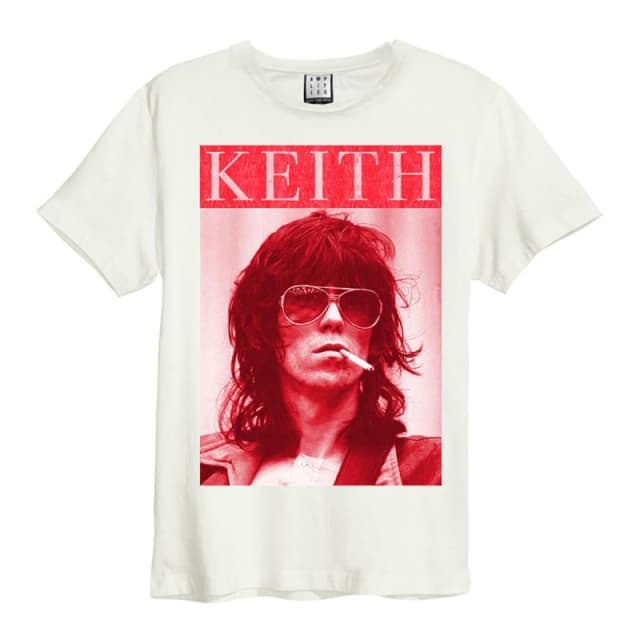 Amplified Amplified Men Kool Keef The Rolling Stones T-Shirt in White Size: X-Small White XS Male 5059699796911