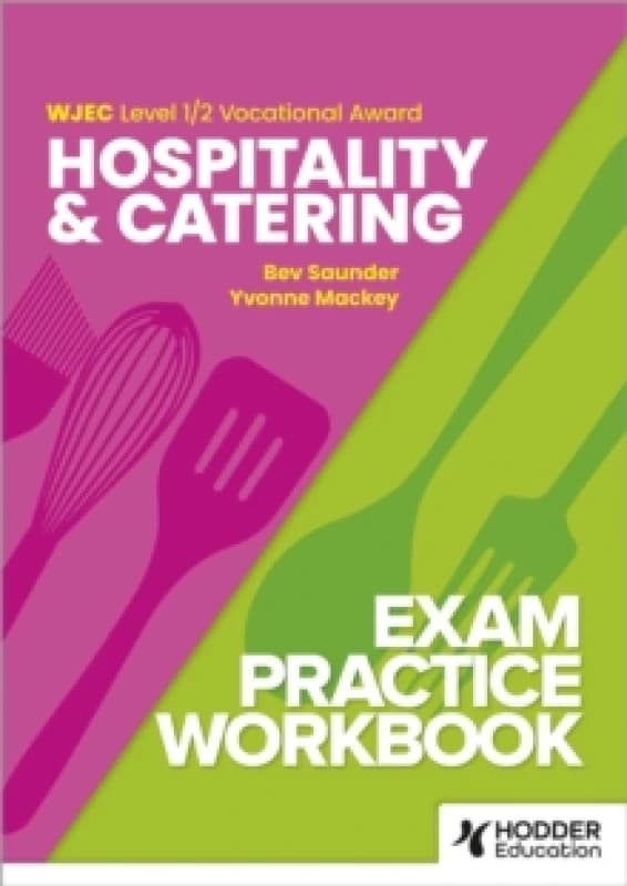 WJEC Level 1/2 Vocational Award Hospitality and Catering Exam Practice Workbook Paperback / softback