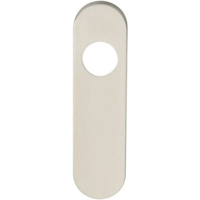 Loops PAIR Radius Lock Latch Plate Cover 170 x 45 x 8mm Satin Stainless Steel Metallics unisex