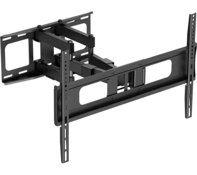 PROPERAV Heavy-Duty Swing Arm Tilt & Swivel 37 - 86" TV Bracket, Black 5055189045262
