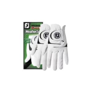 Footjoy Weathersof Mlh Wht 2-Pk -L Size: Large, Dexterity: Lh for Rh G