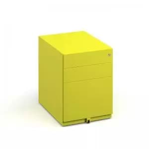 Bisley wide steel pedestal 420mm wide - yellow
