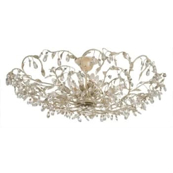 Linea Verdace Michelan 12 Light Glass & Crystal Ceiling Light Cream