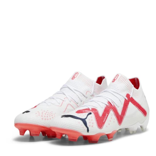 Puma Future Ultimate.1 Womens Firm Ground Football Boots White/Pink female 3.5 (36)