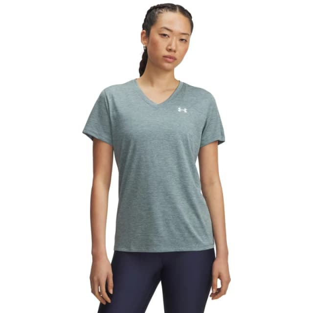 Womens V-neck top Under Armour Tech Twist Bleu Female S