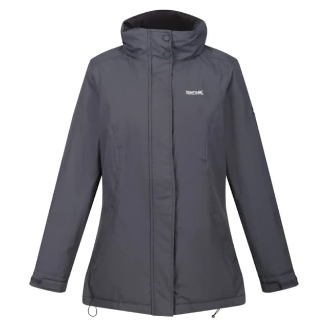 Womens waterproof hooded jacket Regatta Blanchet II Gris Female 40