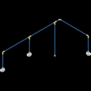 Sealey Sharkbite Speedfit 3 Drop Air Supply System Kit 18 metre 22mm 18m