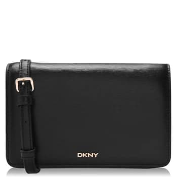 DKNY Sutton Fold Over Crossbody Bag - Black Gold BGD
