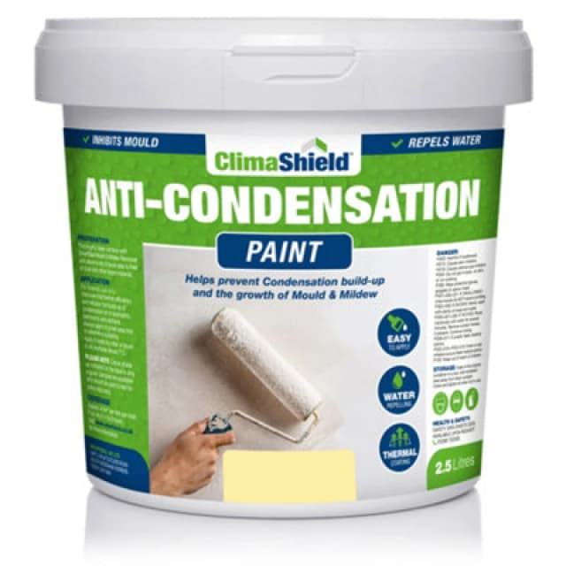 Smartseal Anti-condensation Paint - Magnolia (2.5L) Reduce Condensation On Walls And Ceilings, Yellow 5.061E+12