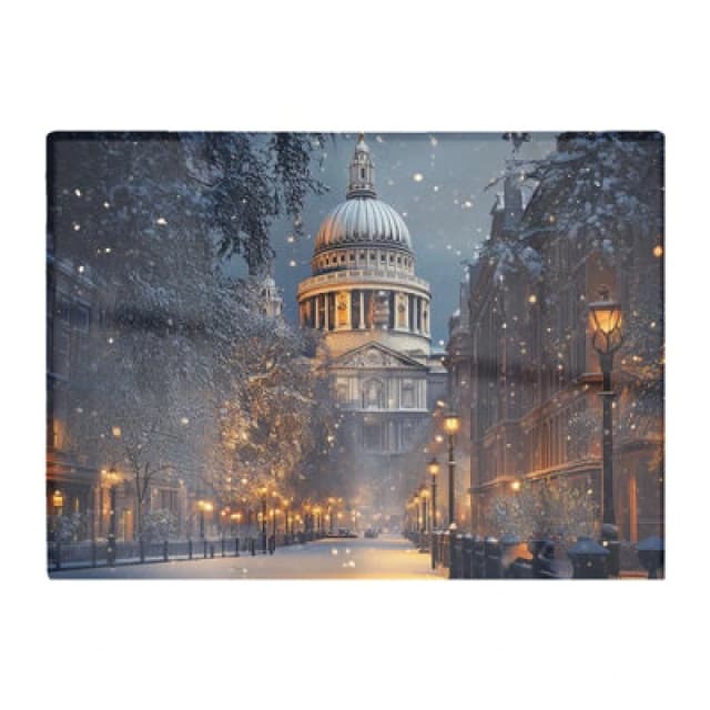 Warren Reed Designer Winter's Embrace At St. Paul's Chopping Board