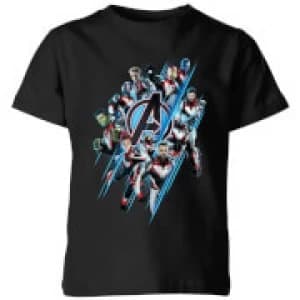 Avengers: Endgame Logo Team Kids T-Shirt - Black - 11-12 Years