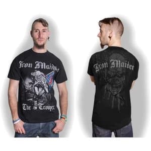 Iron Maiden - Sketched Trooper Unisex Large T-Shirt - Black