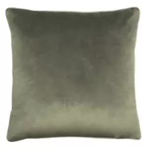 Meridian Velvet Cushion Charcoal/Dove