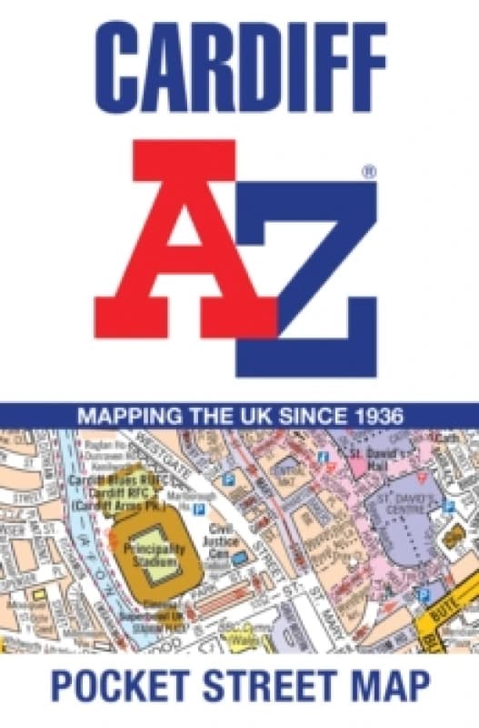 Cardiff A-Z Pocket Street Map. By AZ Maps Books