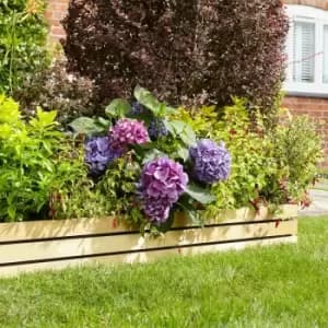 Rowlinson Ledbury Lawn Edging Panels 6" - 2 Pack, Wood